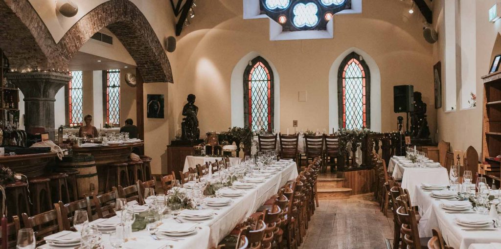10 Bridge Street is a lively, contemporary restaurant and bar in Killorglin, bringing life and energy to a beautifully restored 200 year old church.. The atmospheric venue lends itself to formal and informal dining events, wine tastings, live music performances and offsite meetings.